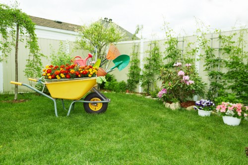 Modern paving materials suitable for patios in Newham
